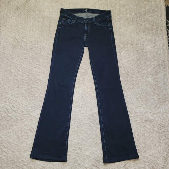 7 For All Mankind Denim - 7 Seven For All Mankind The Skinny Bootcut Jeans Size 26 Women's Dark Blue
